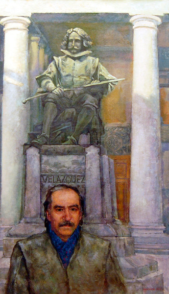 Автопортрет у памятника Веласкесу