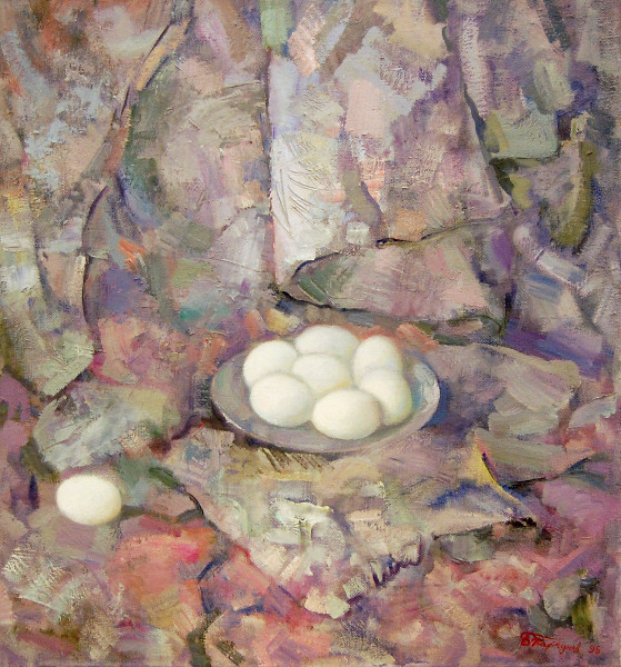 Белый натюрморт (с яйцами)