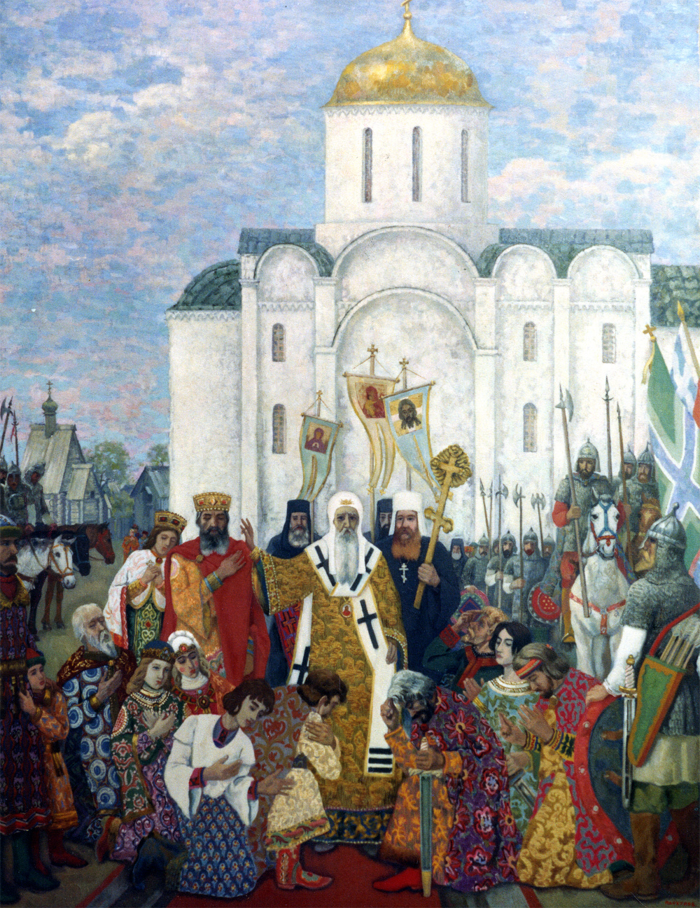 Борисоглебская площадь в старой Рязани. XII век